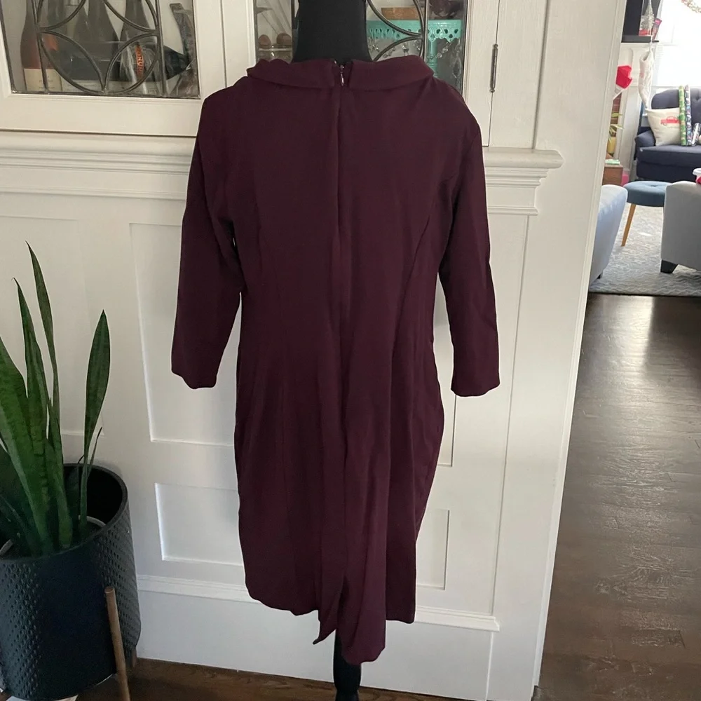 Maroon Talbots dress - Picture 5 of 6